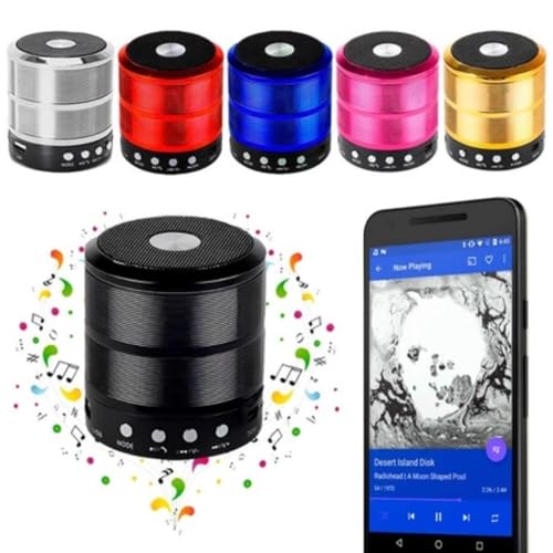 Mini Caixinha de Som Bluetooth Portátil WS-887 USB SD Rádio FM – Mini Speaker Envio Sortido