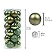 KI Store 24ct Christmas Ball Ornaments Shatterproof Christmas Decorations Tree Balls Pastel for Holiday Wedding Party Decoration, Tree Ornaments Hooks Included 2.36” (60mm Lime Green)