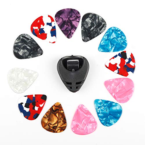 58PCS Guitar Strings Changing Kit Tool Kit Accessories Including Guitar Acoustic Strings Guitar Tuner Guitar Picks Capo Thumb Picks String Winder Bridge Pins Pin Puller String Cutter for Beginner - Thumbnail 2