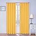 Eclipse Kids Microfiber Blackout Window Curtain Panel, 42 x 84-Inch, Mimosa