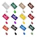 Ink Stamp Pads, ANRAIN Fingerprint Stamp Pad for Kids, Washable Craft Ink Pads for Rubber Stamps, Paper, Scrapbooking, Fabric (Pack of 12)