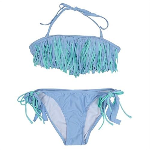 Amazon ティティベイト Titivate Sea Dress フリンジバンドゥビキニ 水着 ブルー M 水着 オーバーウェア 通販