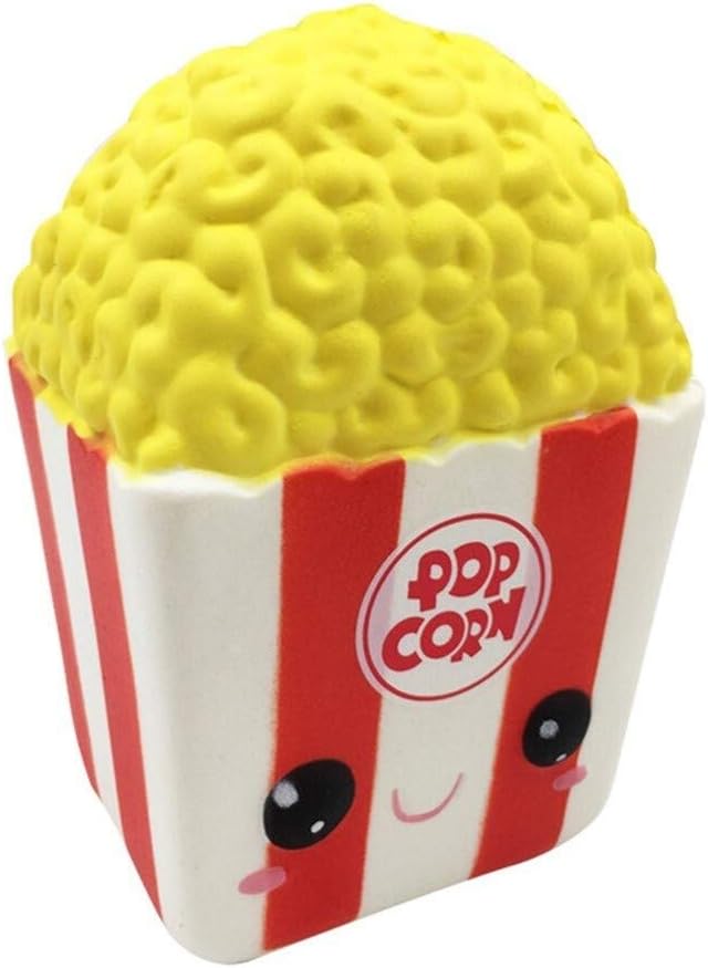 Justin Rebound Cute Squishies, Silly Popcorn Squishy, Creamy Aroma Slow Rising Squeeze Toys for Boys and Girls Gifts Good for Preschool Gifts