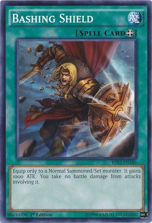 Yu-Gi-Oh! - Bashing Shield (BP03-EN186) - Battle Pack 3: Monster League - 1st Edition - Common