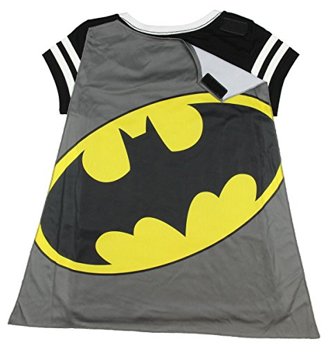 Junior's DC Comics Batman Costume Licensed Graphic T-Shirt w/ Cape - Image 3