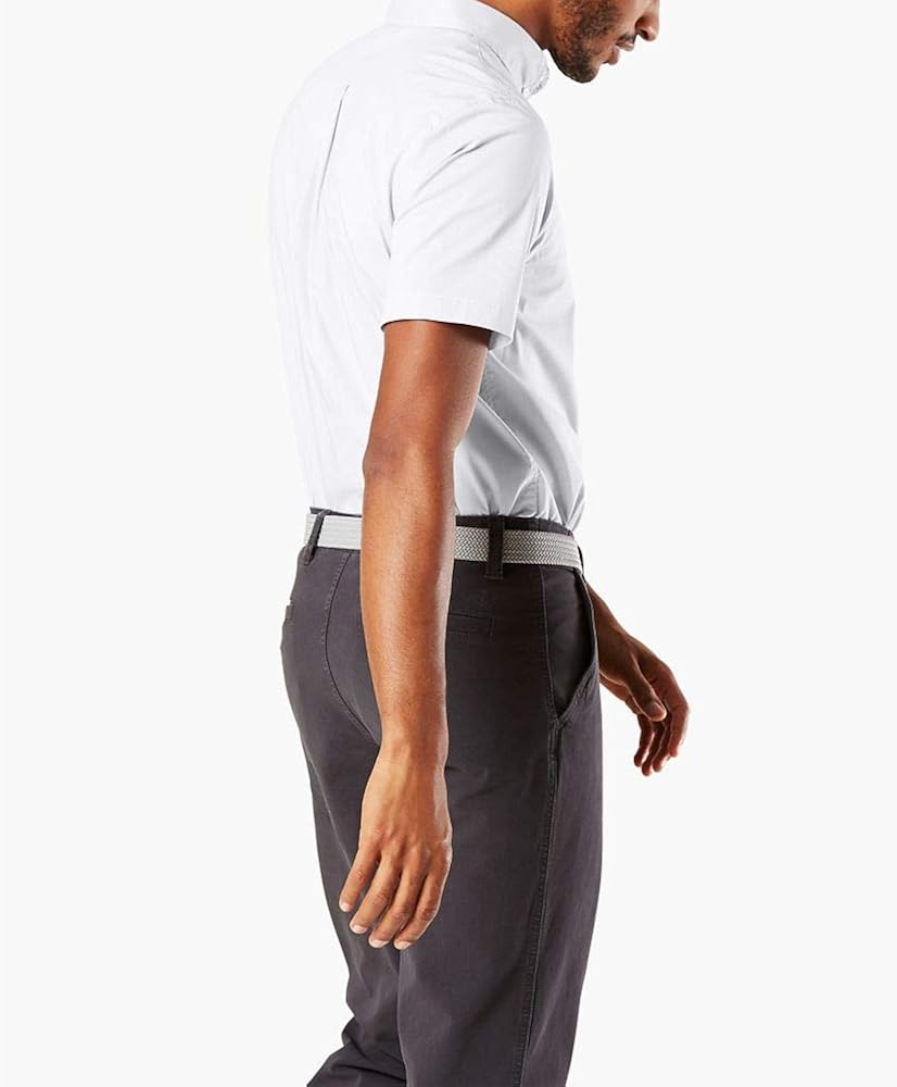 Dockers Men's Short-Sleeve Button-Down Comfort Flex Shirt at  Men’s Clothing store