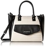 Nine West Natural Talent Satchel, Milk/Black