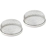 JIAYI RV Exhaust Cover,Flying Insect Screen,RV Furnace Vent Cover,Protects RV Furnaces from Insects and Prevents RV Vent Damage,2.8' Stainless Steel Mesh Screens - Installation Tool Included-(2 Pack)