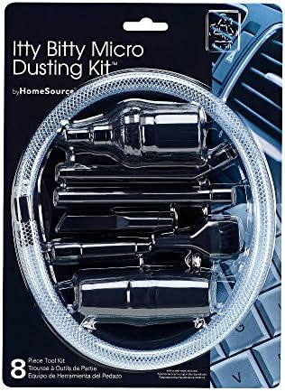 byHomeSource Itty Bitty Micro Dusting Kit, 8 Piece Tool Kit with Adapter