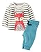 Fiream Girls Autumn Cute Print Long Sleeve Clothing Set(20079TZ,3T)