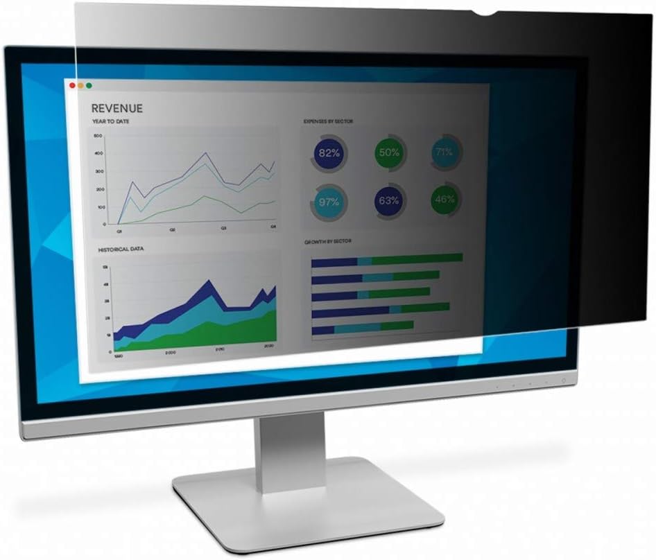 3M Privacy Filter for 23.5" Widescreen Monitor - Display privacy filter - 23.5" wide - black
