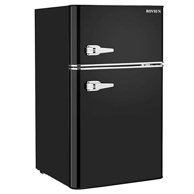 ROVSUN 3.2 Cu Ft 2 Door Compact Refrigerator With Freezer