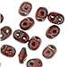 Matubo SuperDuo 2-Hole Czech Glass Beads, Opaque Red Picasso, 2x5mm, 8g Tube