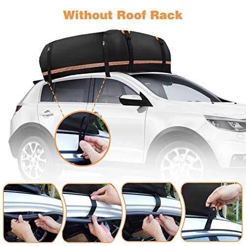 Rooftop Cargo Carrier, 21 Cubic Feet Rooftop Cargo Bag Waterproof Soft