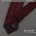 DAE2019 Maroon Great Skinny Necktie Matching Present Box Set Checkered Slim Tie For Men ST By Dan Smith