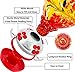 ShinyArt Hummingbird Feeder for Outdoors, 38 Ounces, Red Phoenix, Including Ant Moat, S Hook, Hemp Rope, Brush, Cleaning Rag and Service Card