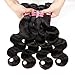 Golden Rule Virgin Brazilian Hair Body Wave Bundles Unprocessed Human Hair Weave Remy Hair Extensions Natural Color 3 PCS Mix Length