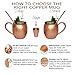 Copper mugs- Moscow Mule Set, 100% Solid Copper-Unique Unlined, Large Welded Handle, Handmade, Hammered Vintage Style Designer Gift Set of 2xMugs, 2xStraws & Shotglass. 160z-Keeps Drinks Colder Longer