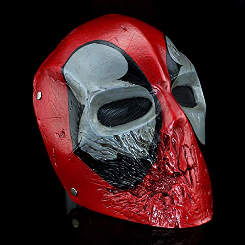 image for WalkingMan Skull Airsoft Wire Masks Full Face Paintball Mask with Meta