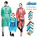 Rain Ponchos Family Pack, 8 Pack Disposable Extra Thick Emergency Rain Ponchos, Fits Adults and Kids, Assorted Colors, Perfect for Theme Park, Hiking, Disney, Camping Gear, Fishing