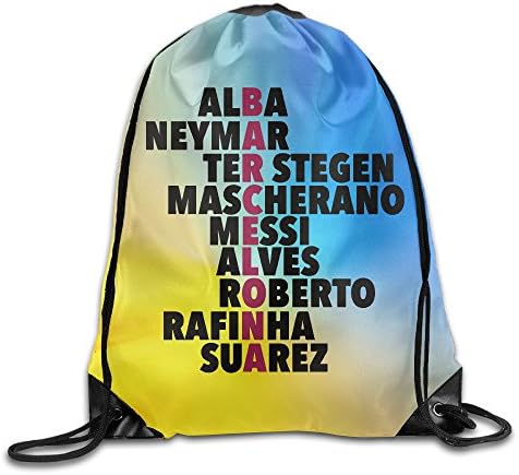 Barcelona Player Spelt Sports Bag Drawstring Backpack