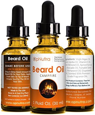 OpNutra Beard Oil Campfire Scented Beard Oil