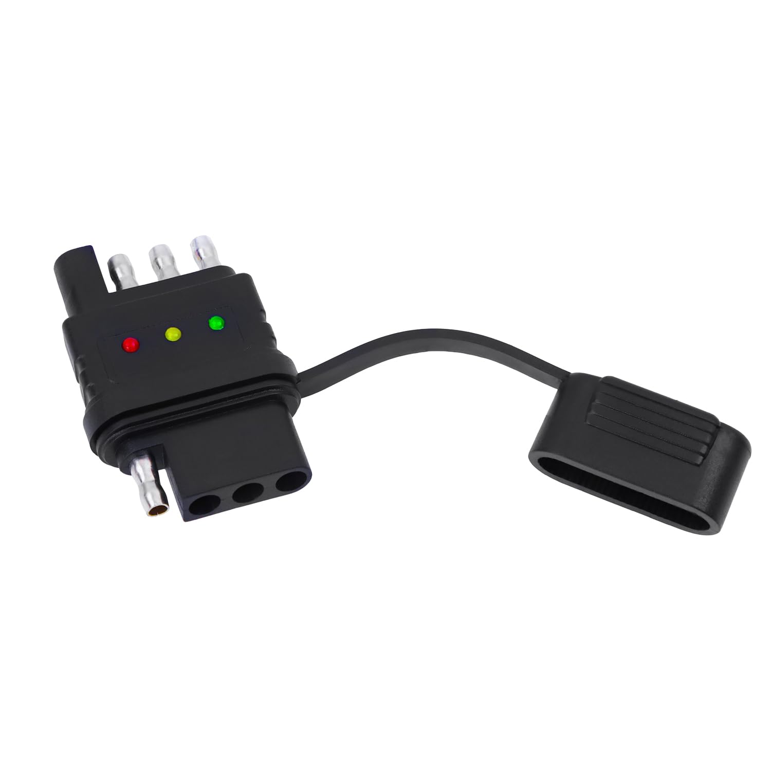 Photo 1 of 4-Way Flat Trailer Wiring Tester 4 Pin Trailer Light Tester for Turn Signal Tail Lights Trouble Shooter 4-Pin Trailer Light Wire Circuit Tester