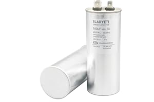 CBB65 100uF 100MFD AC 450V/370V/250V/100V 50/60Hz Motor Run Capacitor Start Capacitor for Air Conditioner Heat Pump or Air Co