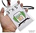 Vertical Oversized 3X5 Vinyl ID Badge or Ticket Holder - 3 X 5 Inches (XL35V) by Specialist ID (Sold Individually)