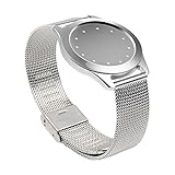 Misfit Shine Band Pinhen Misfit Wearables Band Wristband Aluminum Mesh Watch Stainless Steel Milanese Bracelet Strap For Misfit Shine (Shine 1 Mesh Silver)