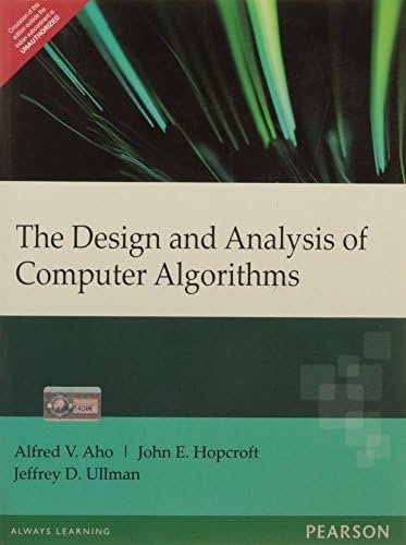 Design and Analysis of Computer Algorithms: Alfred V. Aho, John E