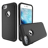 iPhone 7 Case, ATGOIN Dual Layer iPhone 7 Case EXTREME Shock-Absorption Tri-Layer Accessories Protection Heavy Duty Cover Protective Cases for iPhone 7 (2016) - Black