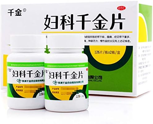 Qianjin FuKe QianJinPian 2瓶/盒 妇科千金片 252片 慢性盆腔炎 妇科炎症 瘙痒 异味 白带异常 包邮