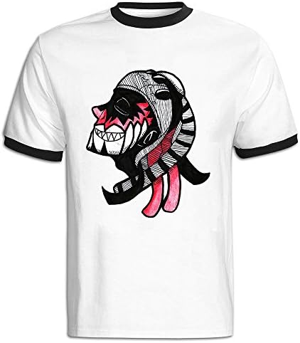 TIKE Men's Wrestler Finn Balor Short Sleeve Ringer Shirts Color Black Size XL