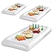 Sorbus White Inflatable Drinks & Food Serving Bar with Drain Plug (3 Salad Bars)