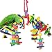 Bird Chewing Toy, Nibbling Keeps Beaks Trimmed, Preening Keeps Feathers Clean, Keeps Physically and Psychologically Fit, Multicolored Wooden Blocks Attract Pet’s Attentionthumb 1