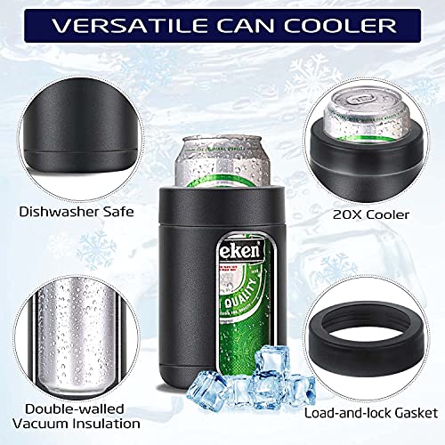 Stepstall Beer Bottle and Can Cooler with Beer Opener, 12 oz. Slim Can