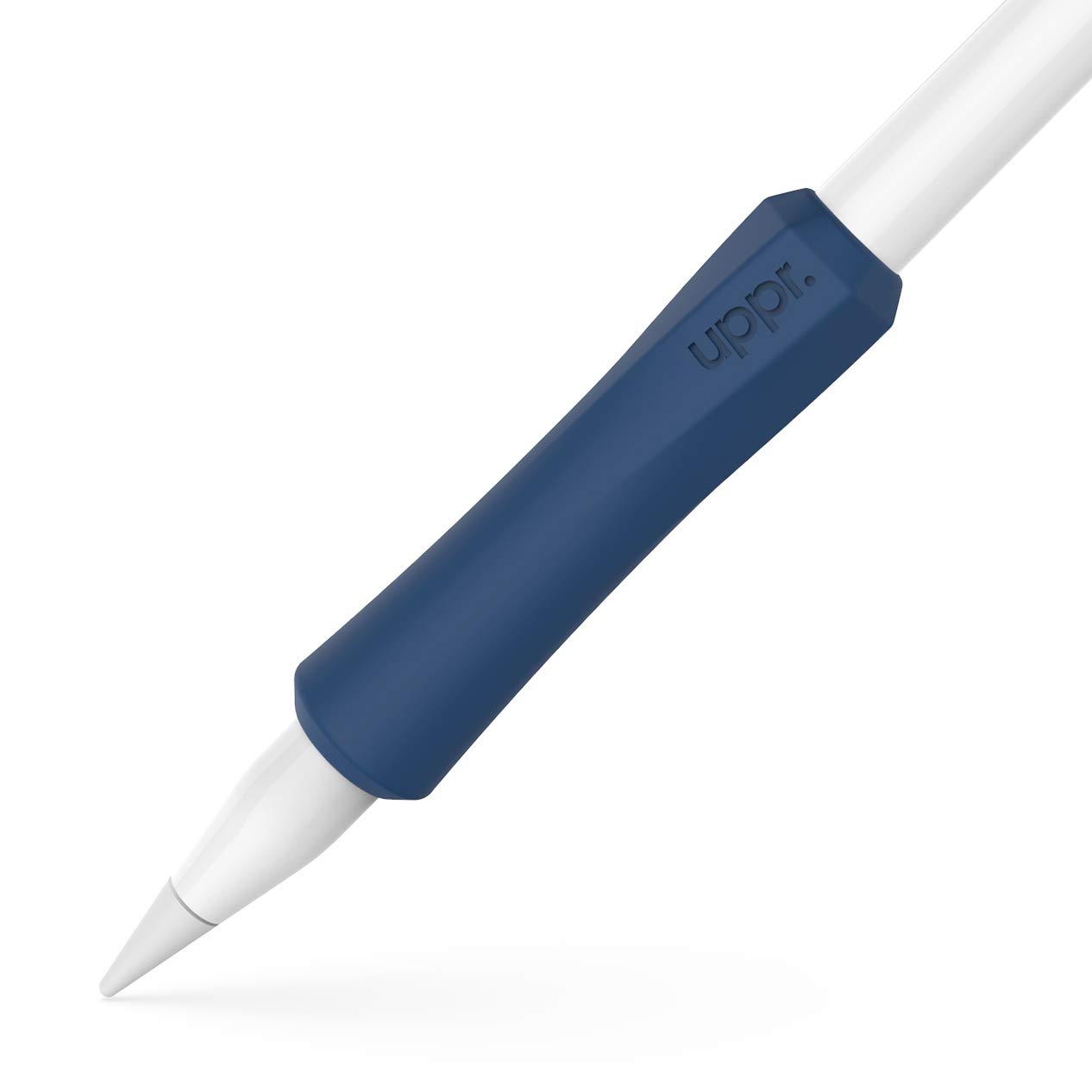 UPPERCASE Designs NimbleGrip Premium Silicone Ergonomic Comfort Grip Holder, Dual Sided Design, Compatible with Apple Pencil Pro, USB-C, 2nd and 1st Generation (1 Pack, Navy) — image 1