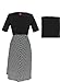VfEmage Womens Vintage Summer Polka Dot Wear To Work Casual A-line Dress 2540 BLK 20