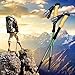 Walking pole Trekking Pole Collapsible Lightweight Shock-Absorbent Carbon Fiber Hiking Walking & Running Sticks with Natural Cork Grips Quick Locks adjustable Full Terrain Accessories and Carry Bags