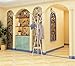 Coat Rack Hat Stand Free Standing Display Hall Tree Metal Hat Hanger Garment Storage Holder with 9 Hooks for Clothes Hats and Scarves in Black,17.72
