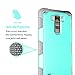 LG K10 Case, LG Premier LTE Case, Elegant Choise Ultra Thin Hybrid Shockproof Dual Layer Armor Rugged Hard Case Cover For LG K10/LG Premier LTE L62VL L61AL (2016) (Turquoise/Grey)