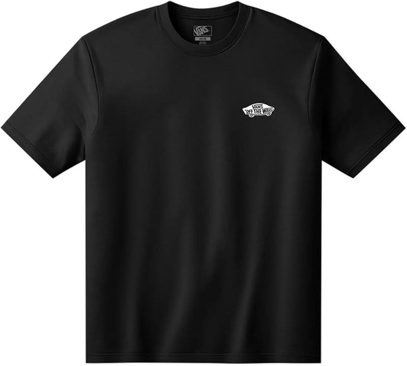T-shirt masculina com logótipo duplo nas costas, preto/branco, XS
