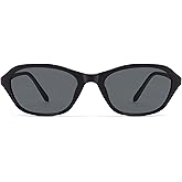 SOJOS Retro Oval Sunglasses for Women Trendy Cat Eye Narrow Chic Y2K 90s Sunnies SJ2685