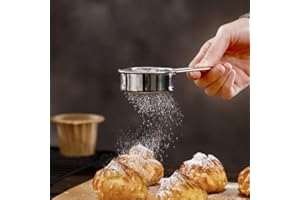 Flour Duster for Baking - Powdered Sugar Shaker Duster, Pick Up & Dust Flour Sifter, Baking Supplies