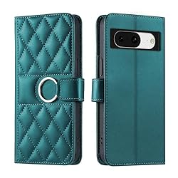 Lucyliy Compatible with Google Pixel 8 Case Flip PU