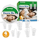 Anti Snoring Nose Vents - Aid - Set of 4 Nasal Dilators - Snore Stopper Solution (1s)