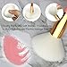 Qivange Makeup Brush Set, 15pcs Cosmetic Liquid Foundation Powder Blush Eyeshadow Makeup Brushes with Gift Box, Professional Makeup Brushes(Pink with Gold)