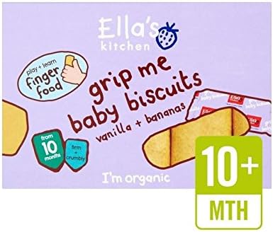 Ella's Kitchen Bananas & Vanilla Baby Biscuits 12 x 9g - Pack of 2