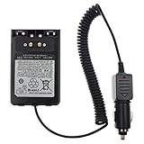 KENMAX 12V Car Battery Charger Eliminator Adaptor with Waterproof Ring for Two Way Radio Yaesu VX-8R VX-8E VX-8DR FT-1DR